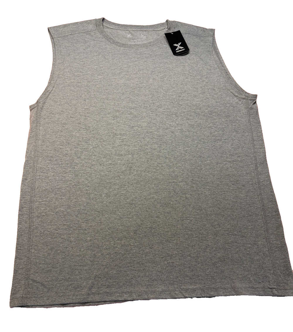 Xersion NWT Gray Muscle Tank Top Large Activewear Gym Workout Sporty Athleisure